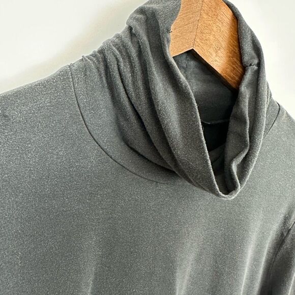 Eileen Fisher Long Sleeve Turtleneck Tencel Top Gray Size Large - Picture 3 of 6